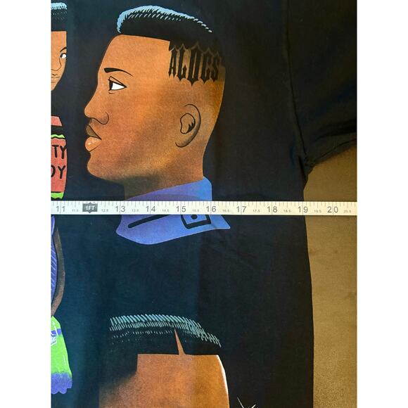 NEW Sz. S - Awful Lot of Cough x Black Man Collab Tee (Blk/Multi) - Picture 6 of 7